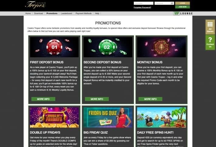 Casino Tropez Review 2024 | R1,000 + R30,000 Bonus (100%)