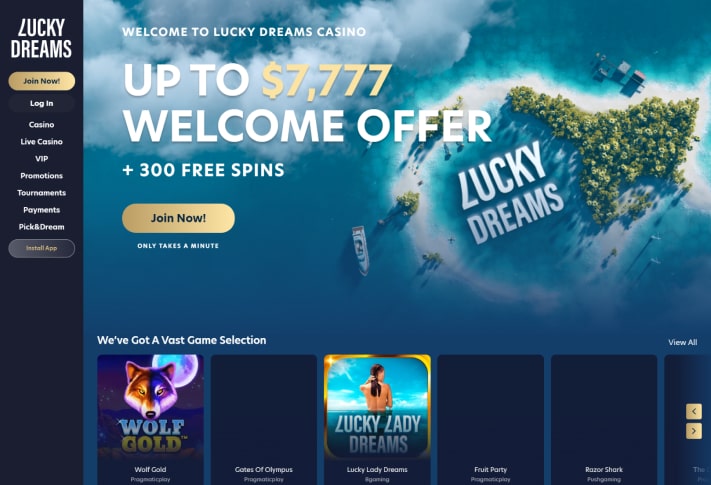 Lucky Dreams Home Screenshot