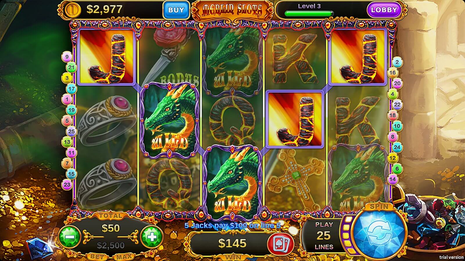 Merline Slots Magic Jackpot Screenshot